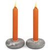 Platz Swirl Candlestick, Smoke - Menorahs & Candles - 1 - thumbnail