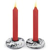 Platz Swirl Candlestick, Ebony - Menorahs & Candles - 1 - thumbnail