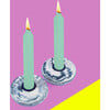 Platz Swirl Candlestick, Midnight - Menorahs & Candles - 2