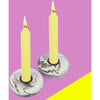 Platz Swirl Candlestick, Cocoa - Menorahs & Candles - 2