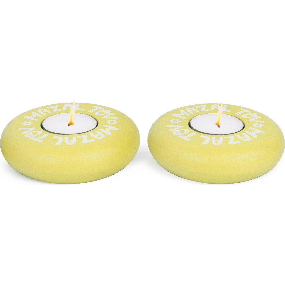 Platz Candy Tealight, Marigold Mazaltov - Menorahs & Candles - 1