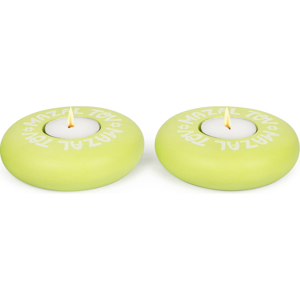 Platz Candy Tealight, Citron Mazaltov - Menorahs & Candles - 1