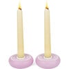 Platz Candy Candlestick, Shabbat Shalom Rose - Menorahs & Candles - 1 - thumbnail