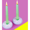 Platz Candy Candlestick, Magen David Lavender - Menorahs & Candles - 3