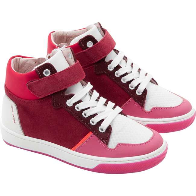 High-Top Tennis Shoes, Pink - Sneakers - 2