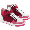 High-Top Tennis Shoes, Pink - Sneakers - 2 - thumbnail