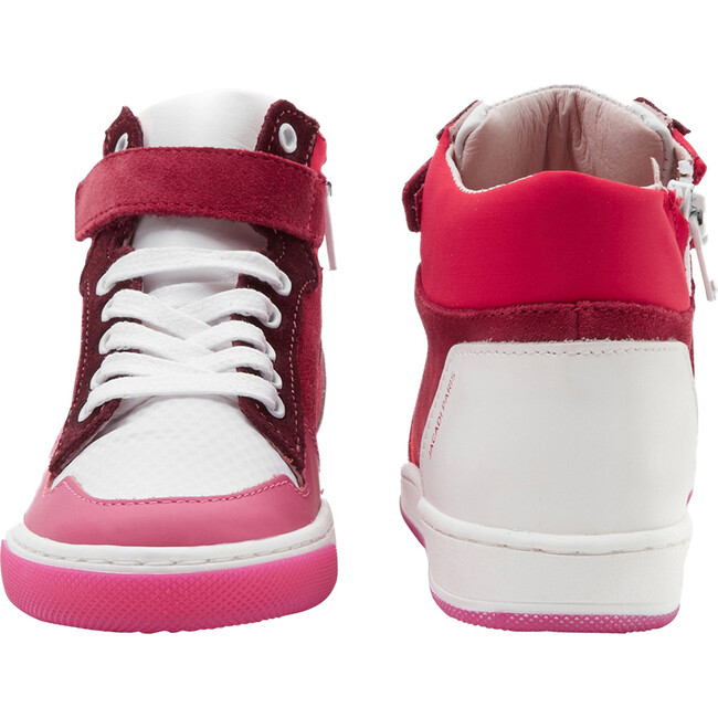 High-Top Tennis Shoes, Pink - Sneakers - 3