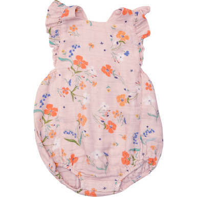 Angel Dear Floral Popsicles Ruffle Sunsuit