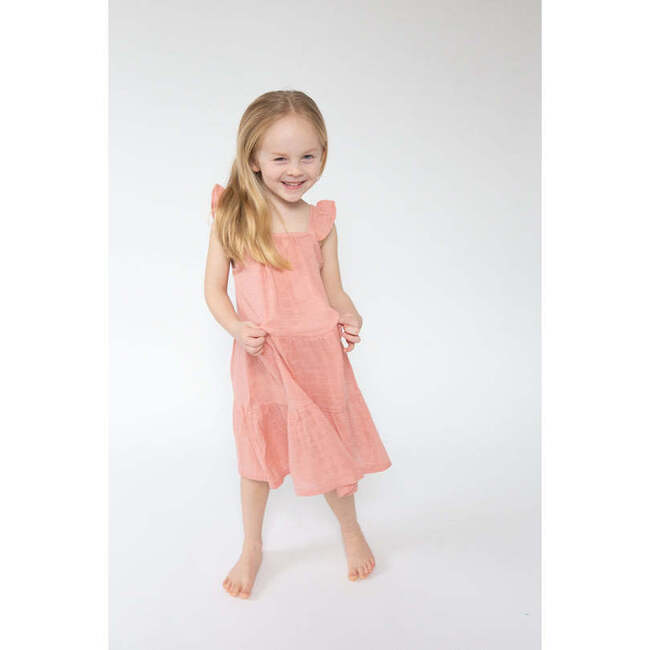 Solid Muslin Dusty Rose Twirly Tank Dress - Dresses - 2