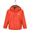 Chip Rain Jacket, Red Orange - Raincoats - 1 - thumbnail