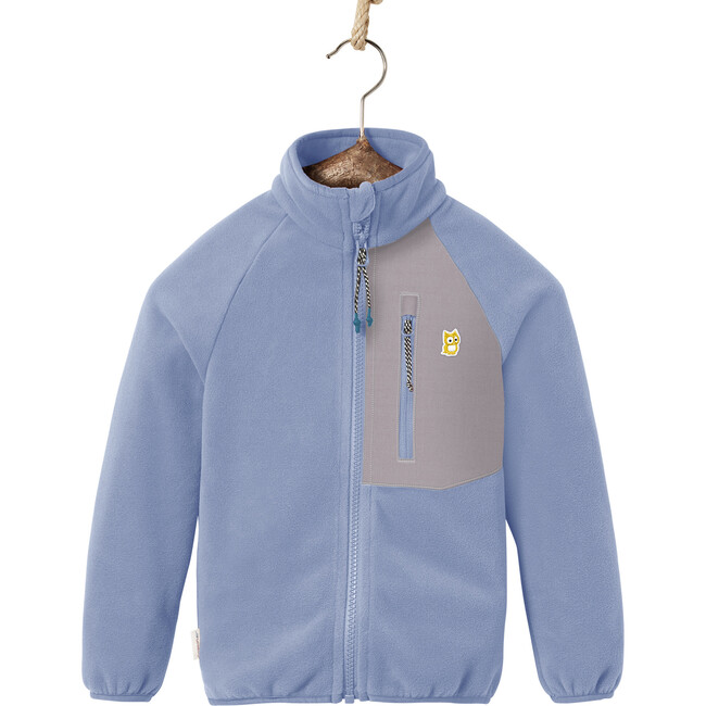 Avan Bio-Fleece Jacket, Purple Blue And Dove Gray - Fleece & Sherpa Jackets - 1