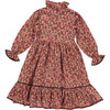 Laura Dress,  Crimson Floral - Dresses - 1 - thumbnail