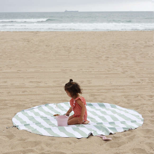 Bucket and Sand Free Towel Set, Sage - Water Toys - 2