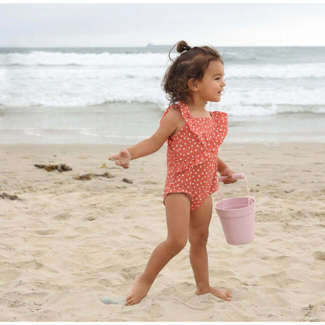 Bucket and Sand Free Towel Set, Dusty Pink - Water Toys - 4