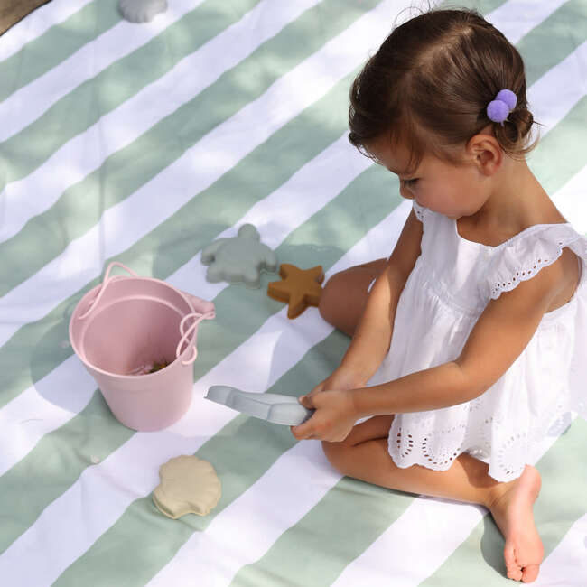 Bucket and Sand Free Towel Set, Sage - Water Toys - 6