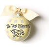 Welcome Sweet Baby Gingham Glass Ornament - Ornaments - 6