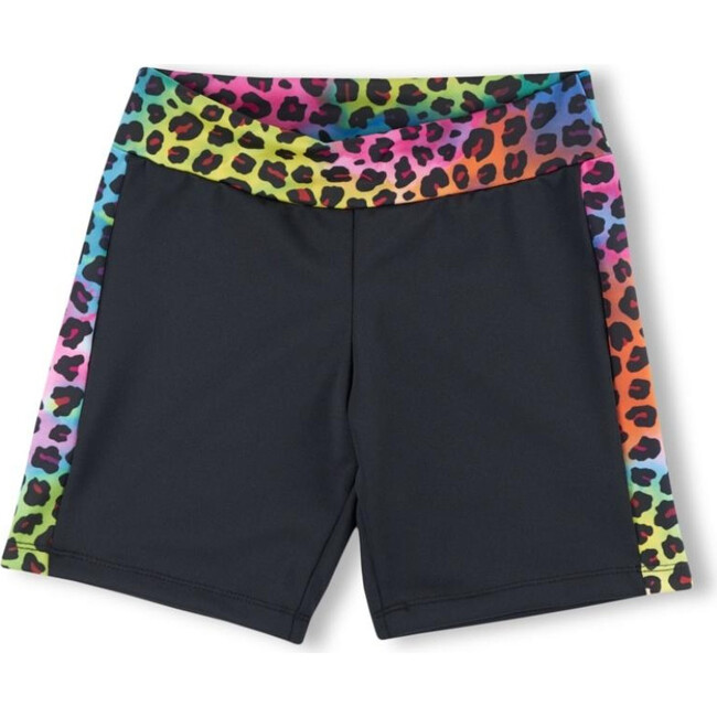 Rainbow Leopard Bike Short - Shorts - 1