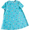 Summer Treats Lounge Dress, Blue - Dresses - 1 - thumbnail