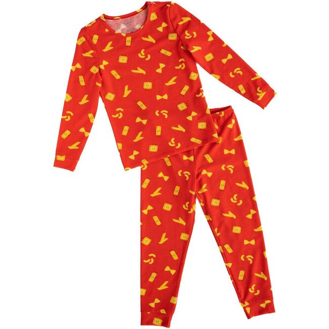 Pasta Pajama Set, Red