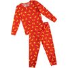 Pasta Pajama Set, Red - Pajamas - 1 - thumbnail