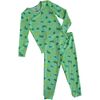 Recycle Pajama Set, Green - Pajamas - 1 - thumbnail