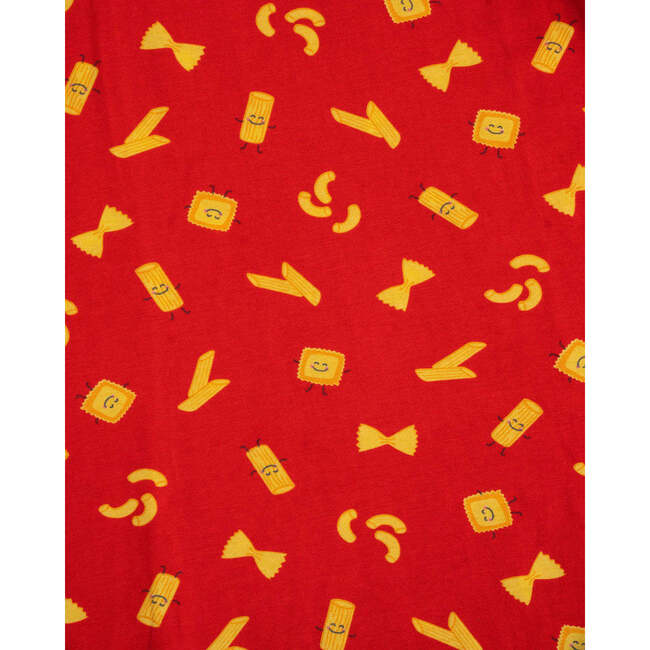 Pasta Pajama Set, Red - Pajamas - 2