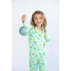 Recycle Pajama Set, Green - Pajamas - 3