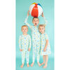 Beach Day Pajama Set, Blue - Pajamas - 3