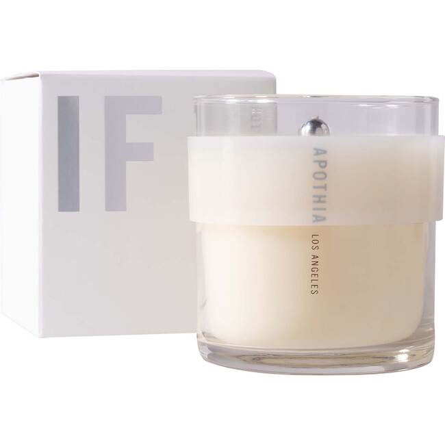 If Candle, Blooming White Flowers and Citrus
