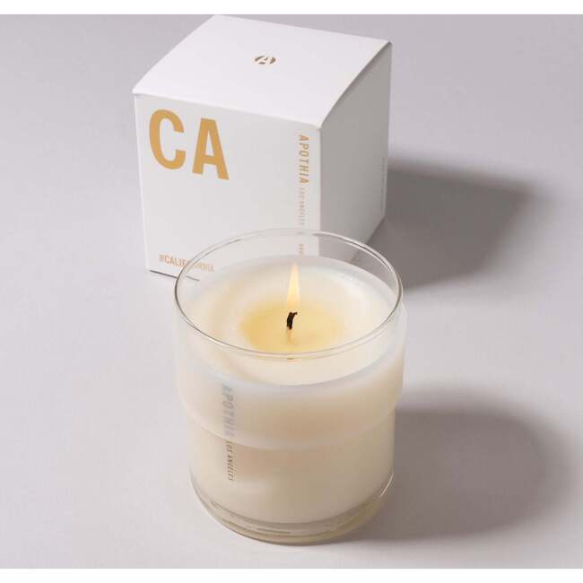 Ca Candle, White Flowers and Vibrant Green Leaves - Candles - 2