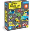 My First Puzzle Set: Happy Animals & Construction Site, multi - Puzzles - 3