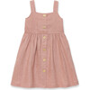 Caroline Linen Pinafore, Tea Rose - Dresses - 1 - thumbnail