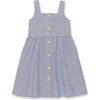 Caroline Linen Pinafore, Stripe - Dresses - 1 - thumbnail