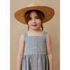 Caroline Linen Pinafore, Stripe - Dresses - 2