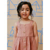 Caroline Linen Pinafore, Tea Rose - Dresses - 3