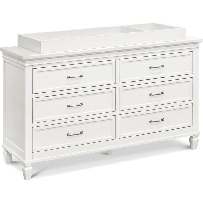 Darlington 6-Drawer Assembled Dresser, Warm White - Dressers - 4