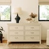 Darlington 6-Drawer Assembled Dresser, Warm White - Dressers - 5