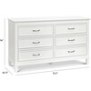 Darlington 6-Drawer Assembled Dresser, Warm White - Dressers - 6