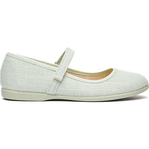 Classic Linen Mary Janes, Mint