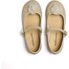 Pom-Pom Buckle Mary Janes, Tan - Mary Janes - 4