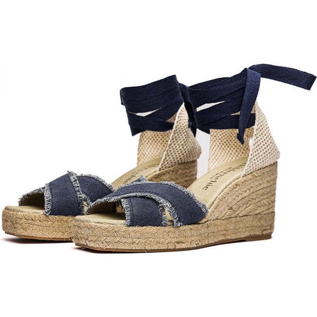 Sandal Espadrille, Navy - Espadrilles - 3