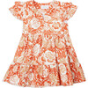 Mini Marisol Notch Neck Print Dress, Guava Multi - Dresses - 1 - thumbnail
