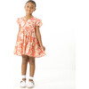Mini Marisol Notch Neck Print Dress, Guava Multi - Dresses - 2