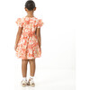 Mini Marisol Notch Neck Print Dress, Guava Multi - Dresses - 4