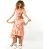 Mini Marisol Notch Neck Print Dress, Guava Multi - Dresses - 5