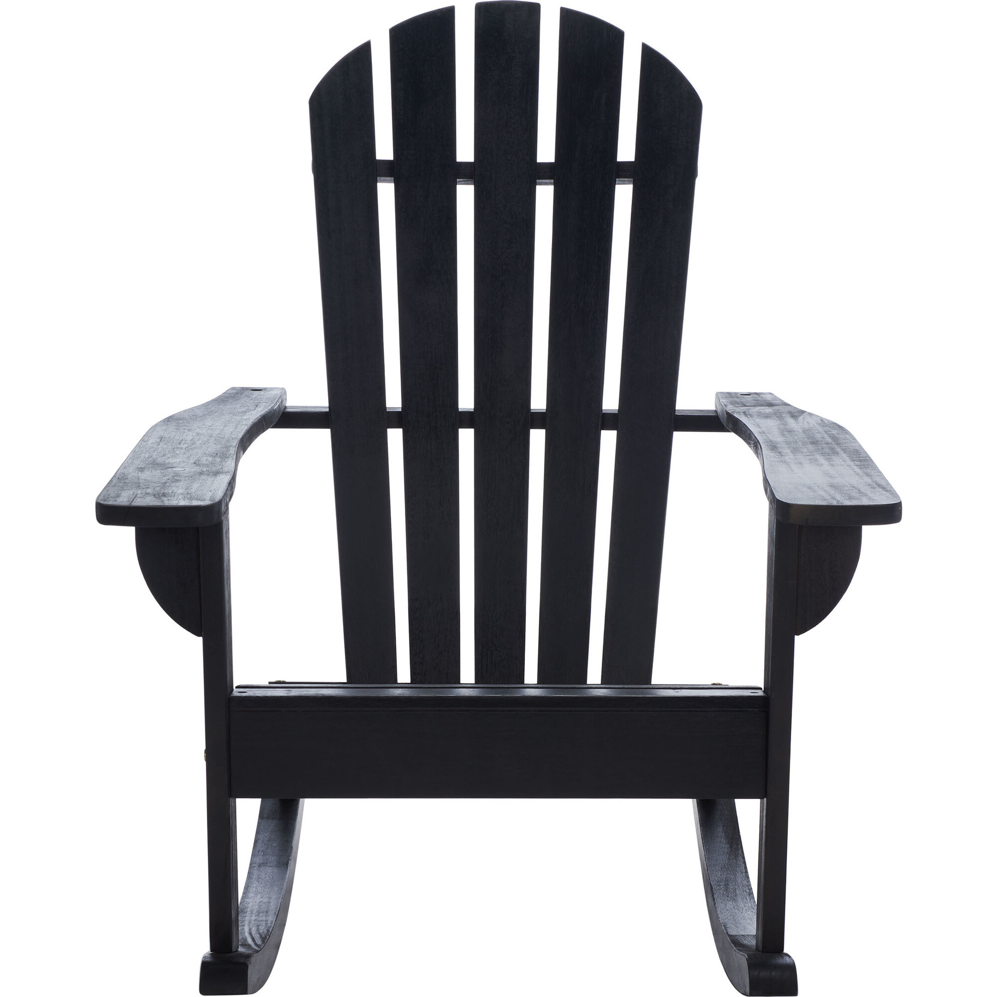 Brizio Adirondack Rocking Chair, Black - Accent Seating - 1