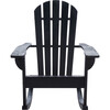 Brizio Adirondack Rocking Chair, Black - Accent Seating - 1 - thumbnail