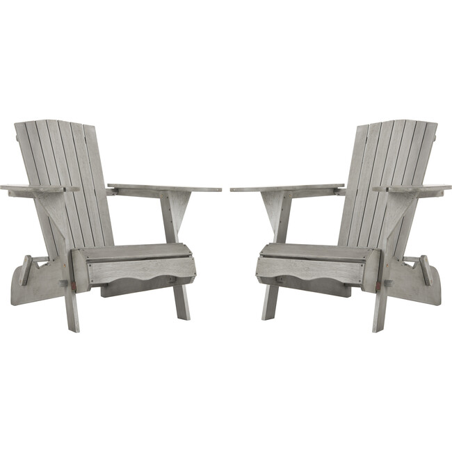 Breetel Adirondack Chairs, Grey (Set Of 2)