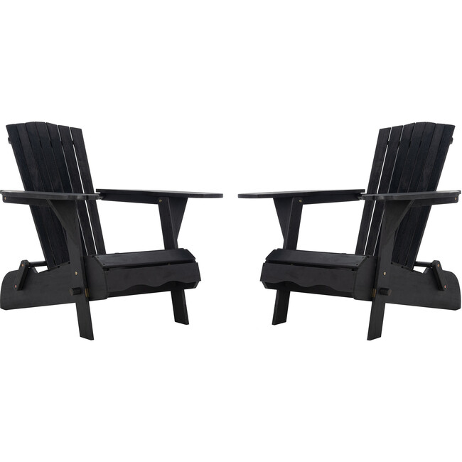 Breetel Adirondack Chairs, Black (Set Of 2)
