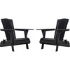 Breetel Adirondack Chairs, Black (Set Of 2) - Accent Seating - 1 - thumbnail